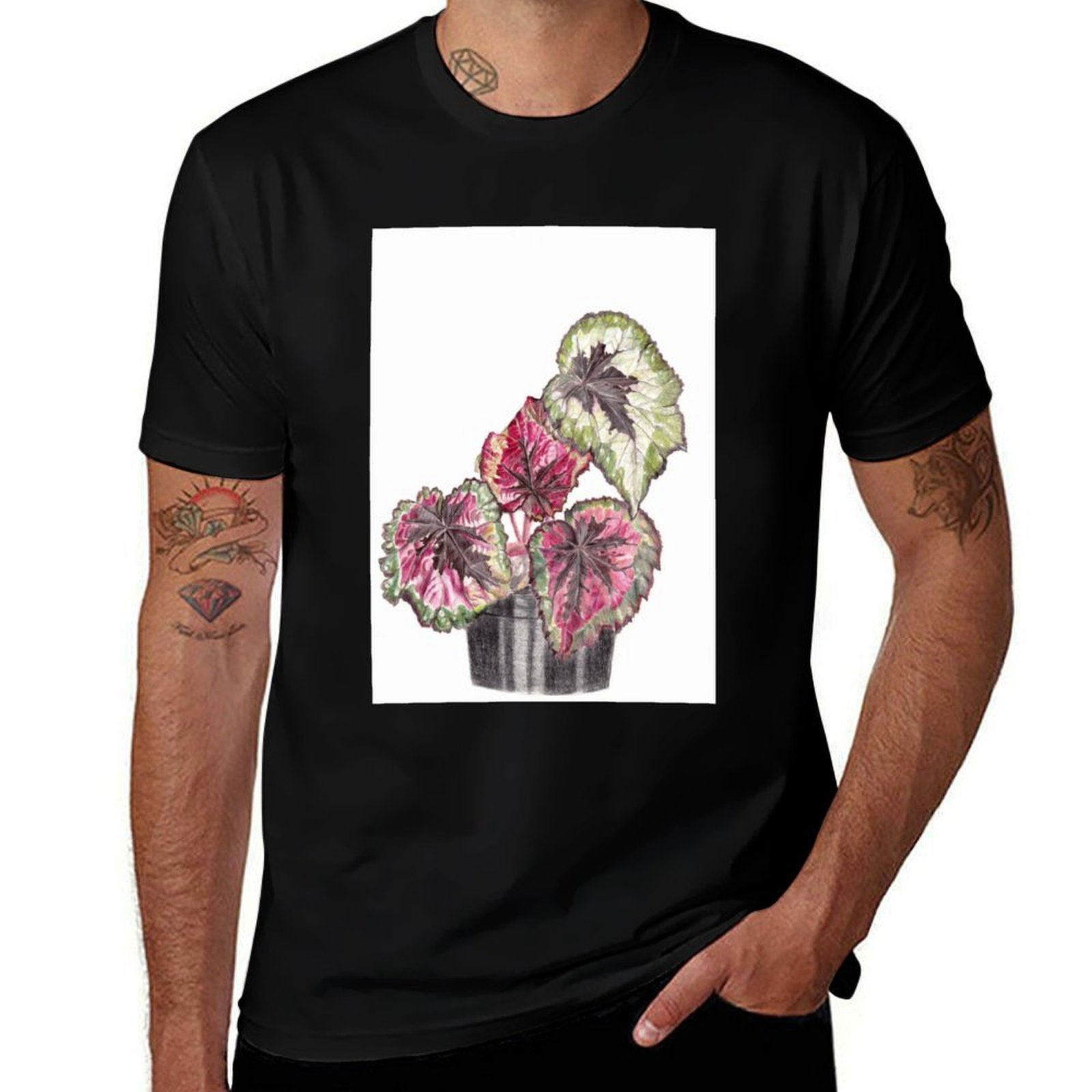 ベゴニアレックス Tシャツ コンフォートストレッチTシャツ - Begonia Rex のレビューと価格